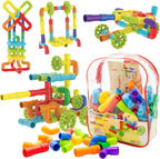 PicassoTiles 100 piezas STEM - Juego de construcción de tubos