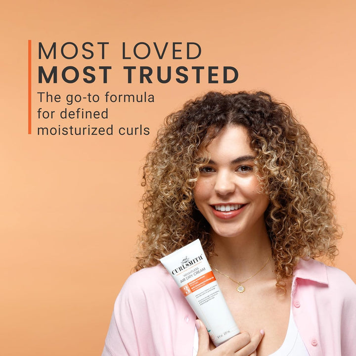 CURLSMITH Weightless Air Dry Cream for Hair, Hydrating and Detangli...
