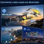 Drone con cámara 2K - Controlador de pantalla HD de 4.3 pulgadas para principiantes, motor sin escobillas, giro de 360°, despegue/aterrizaje con una tecla, retorno de una tecla, 2 baterías, tiempo de