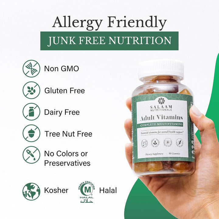 Salaam Nutritionals - Multivitaminas para adultos, gomitas de vitam...
