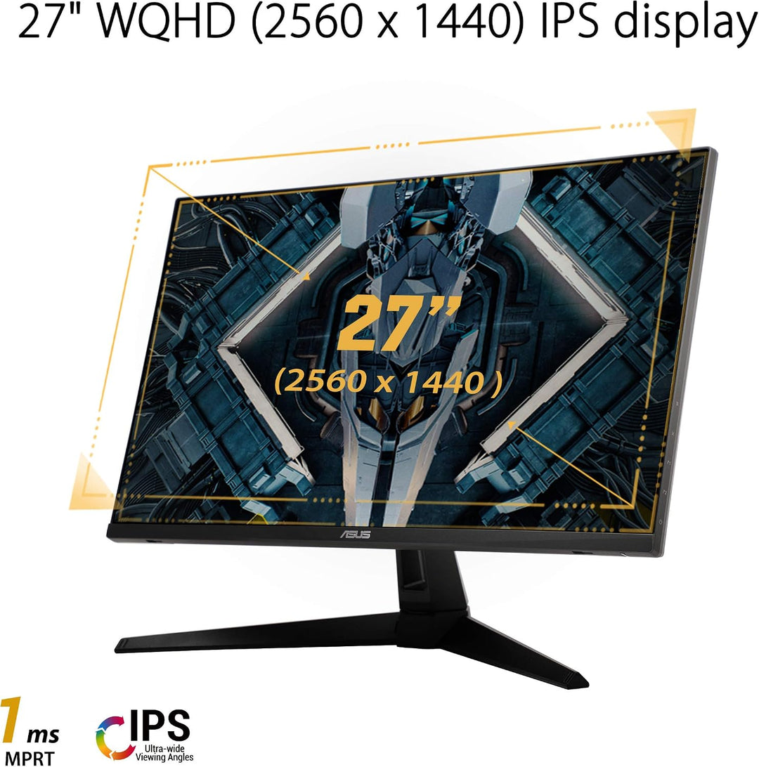 ASUS TUF GAMING 27 "2K HDR Monitor (VG27AQ1A) - WQHD (2560 x 14...