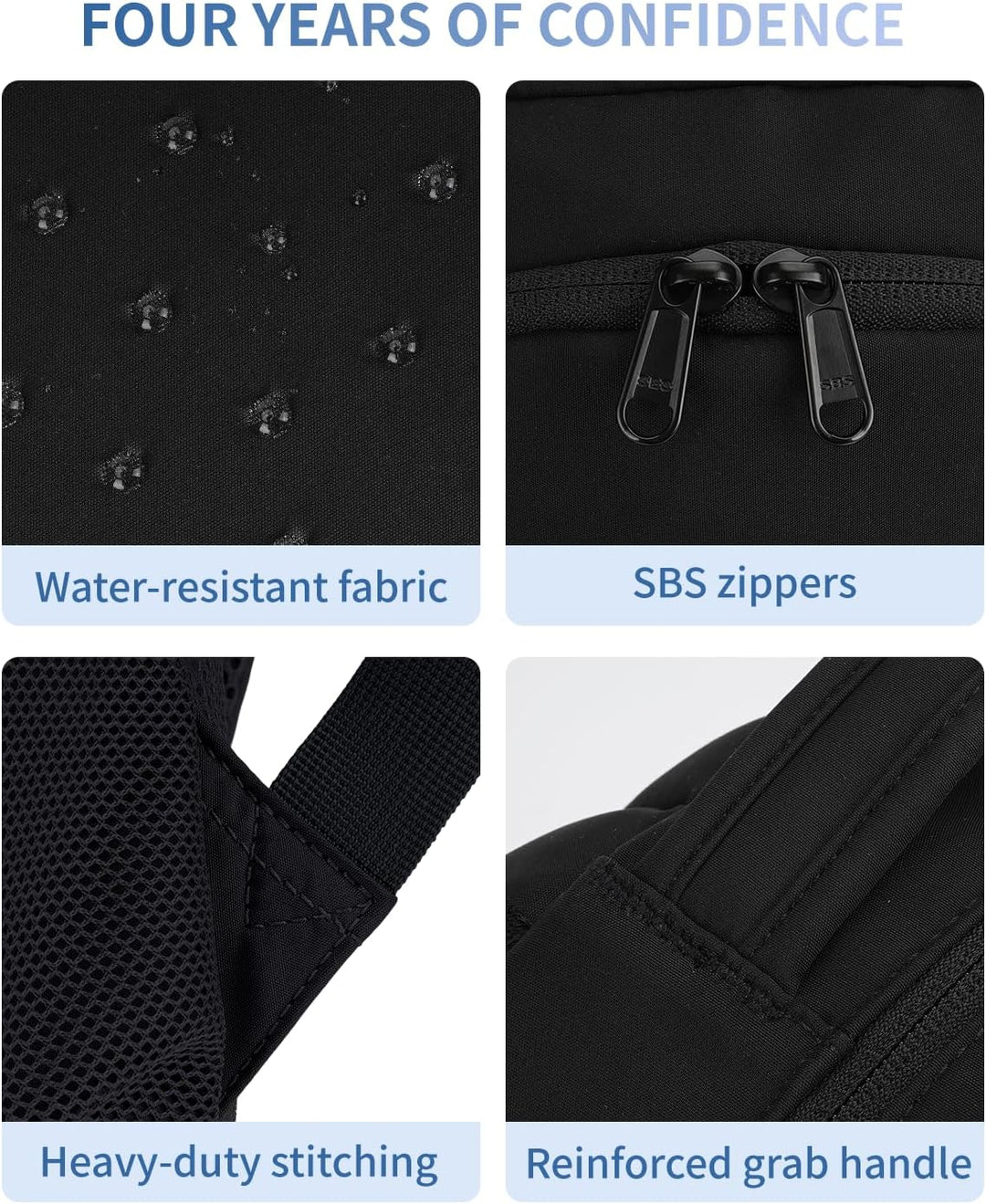 ECOHUB Mochila de viaje para mujer, para portátil de 17.3 pulgadas,...