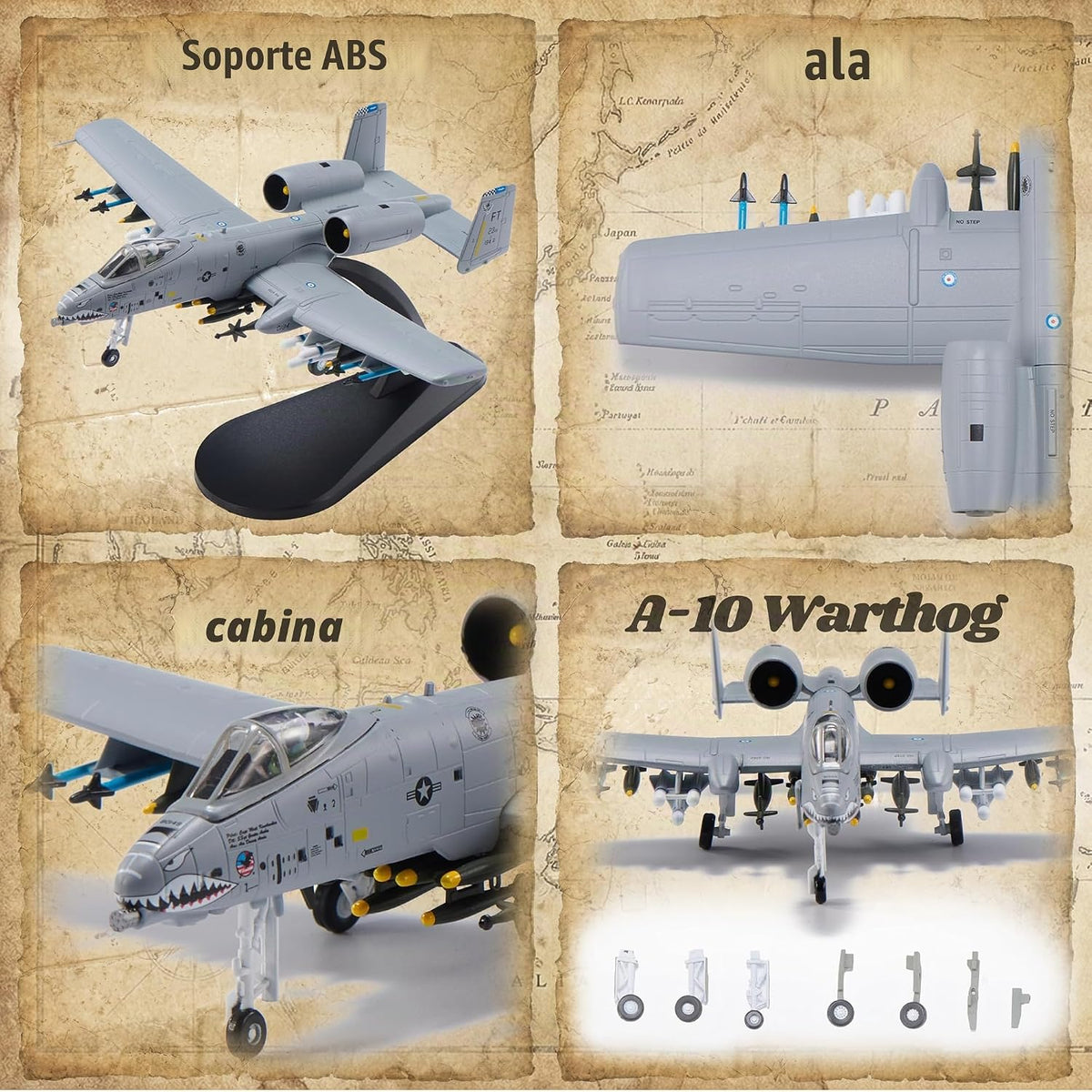 A-10 Thunderbolt II Warthog - Aviones fundidos a presión modelo 1