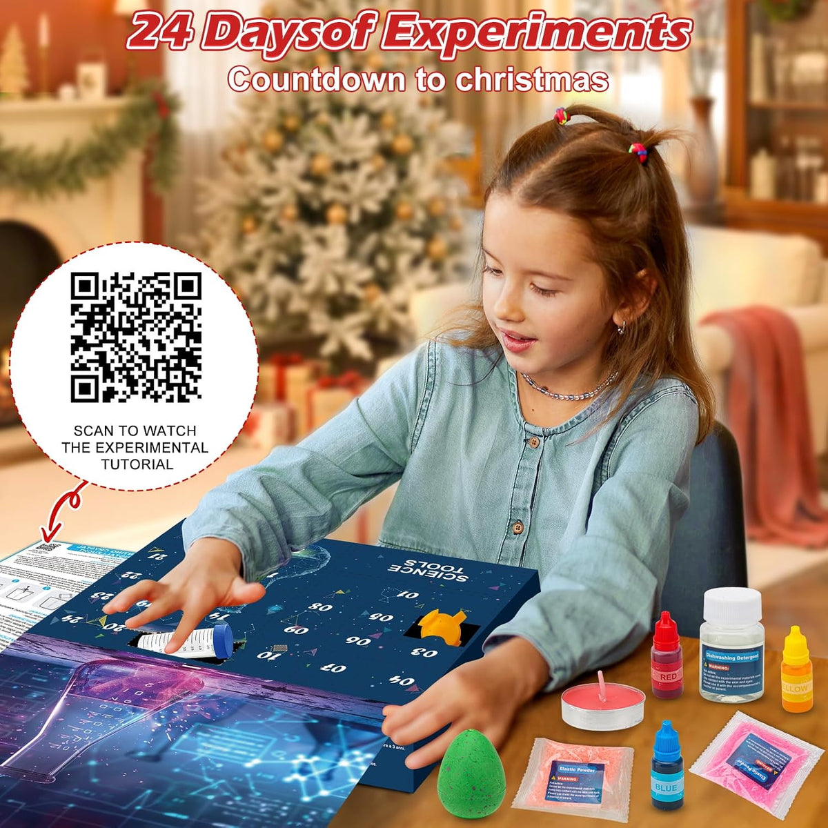 Calendario de Adviento de ciencia 2026 para niños - 24 días de experimentos