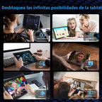 Tableta 2026 de 10 pulgadas con teclado, tableta Android 15 con Gem...