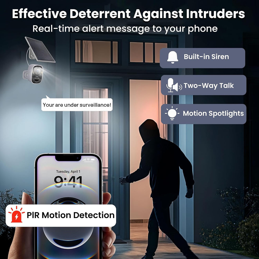 HITELLARCAM 2025 Cámaras de seguridad de 2K mejoradas inalámbricas...