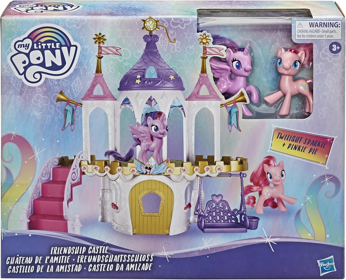 Juego del castillo de la amistad de My Little Pony Incluyendo figuras de Twilight Sparkle y Pinkie Pie (Exclusivo de Amazon)