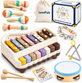 Juego de instrumentos musicales para niños, juguetes Montessori