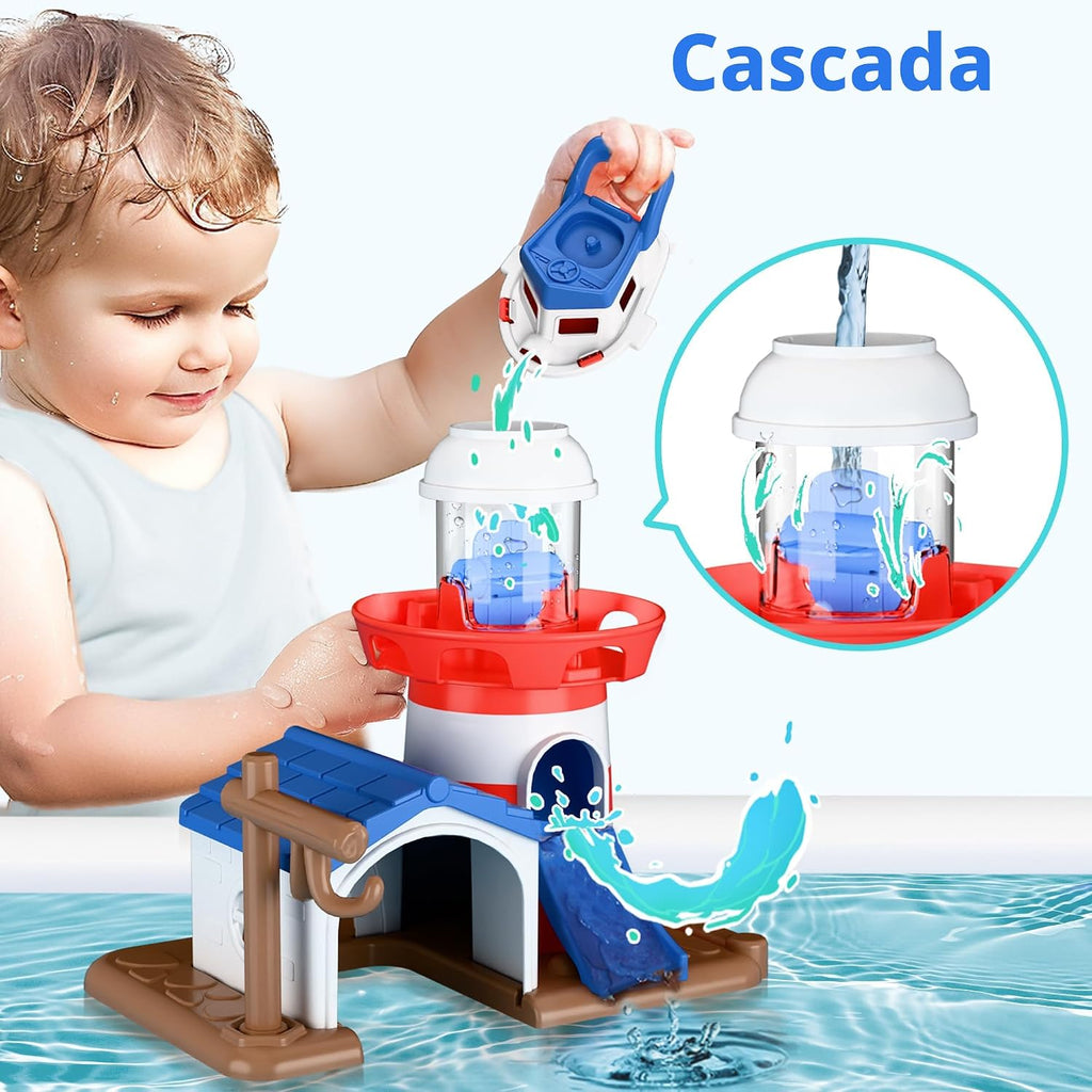 iPlay, iLearn - Juguete de baño para niños de 2 a 4 años, juego de juguetes para bañera y ducha