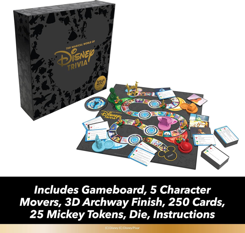 Disney Trivia Juegos de mesa para noche familiar, juegos de viaje