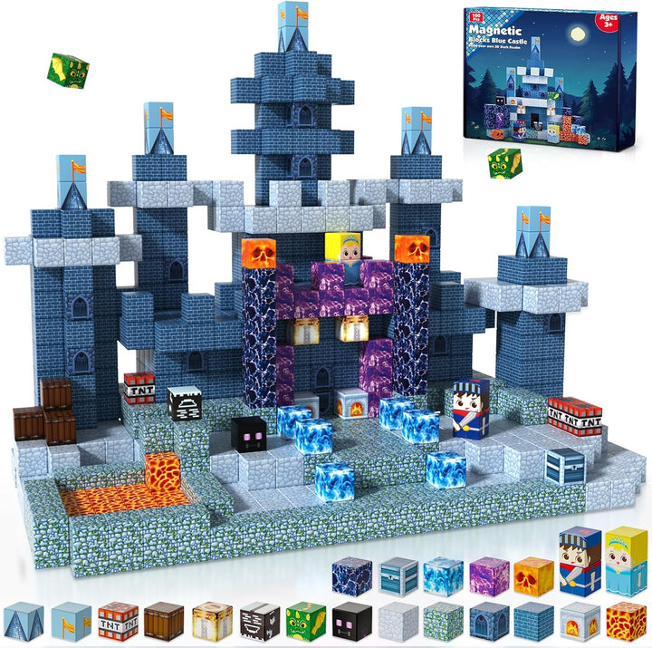 ToyUnited 100 piezas de bloques magnéticos - Bloques de construcció...