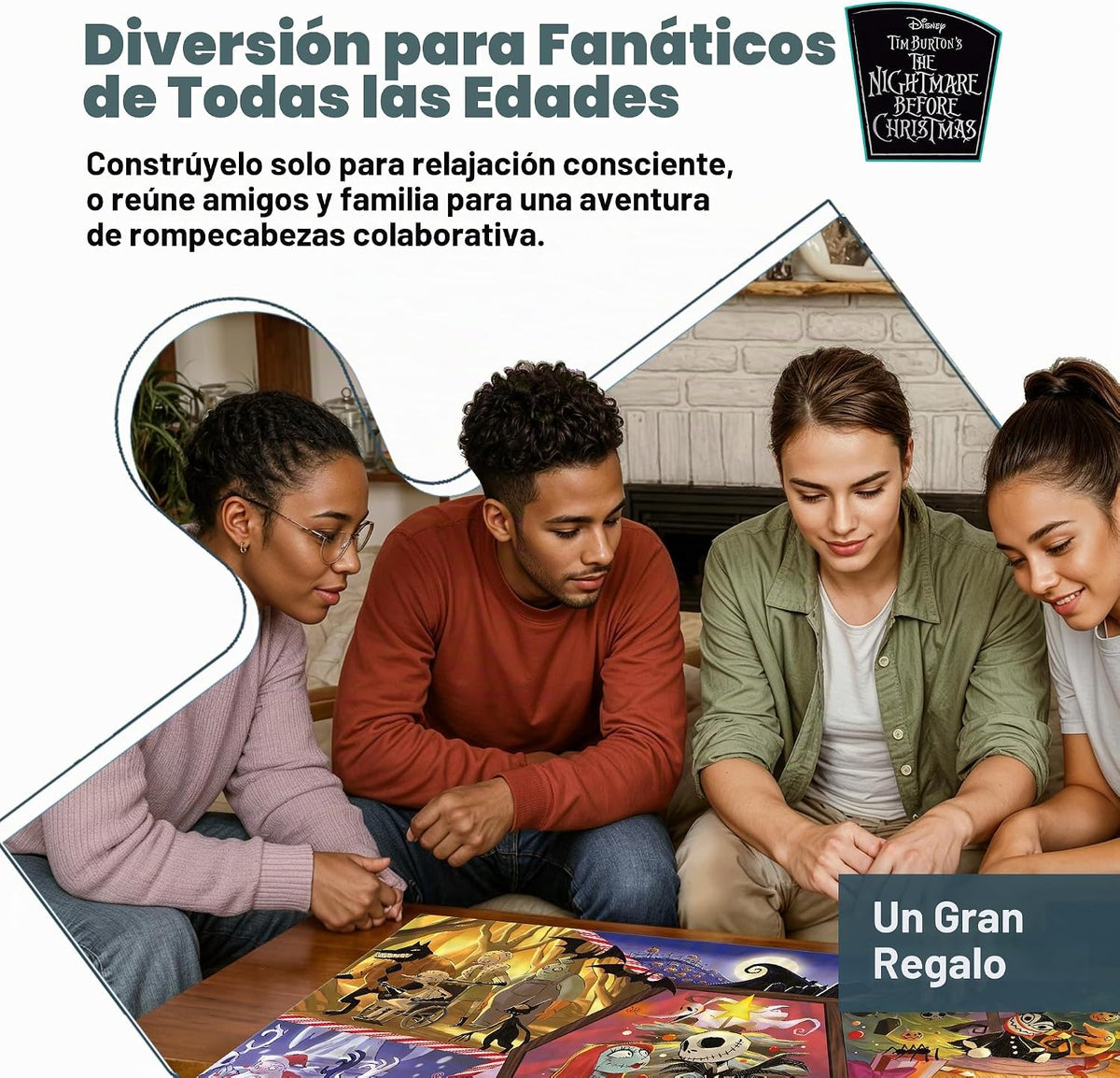 Ceaco - Disney La pesadilla antes de Navidad - Rompecabezas de 1000 piezas