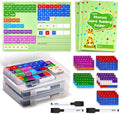 JoyCat 3 juegos de azulejos magnéticos de letras, carpeta de construcción
