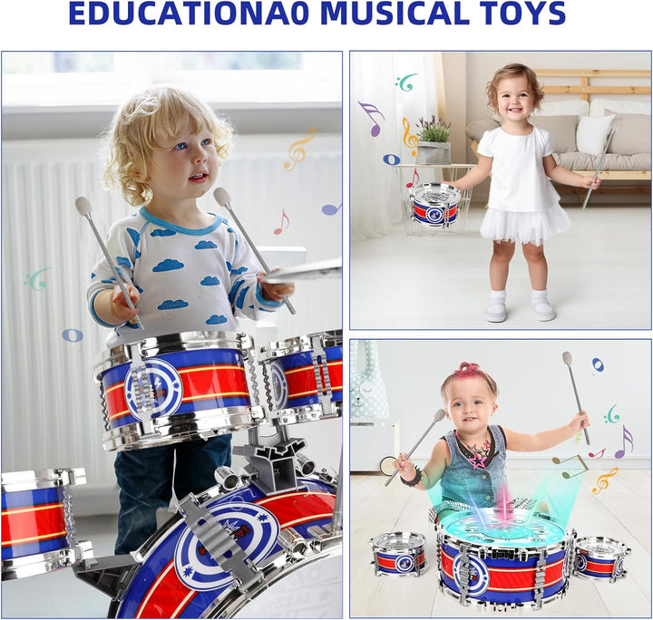Juego de batería para niños pequeños de 1 a 3 años juego