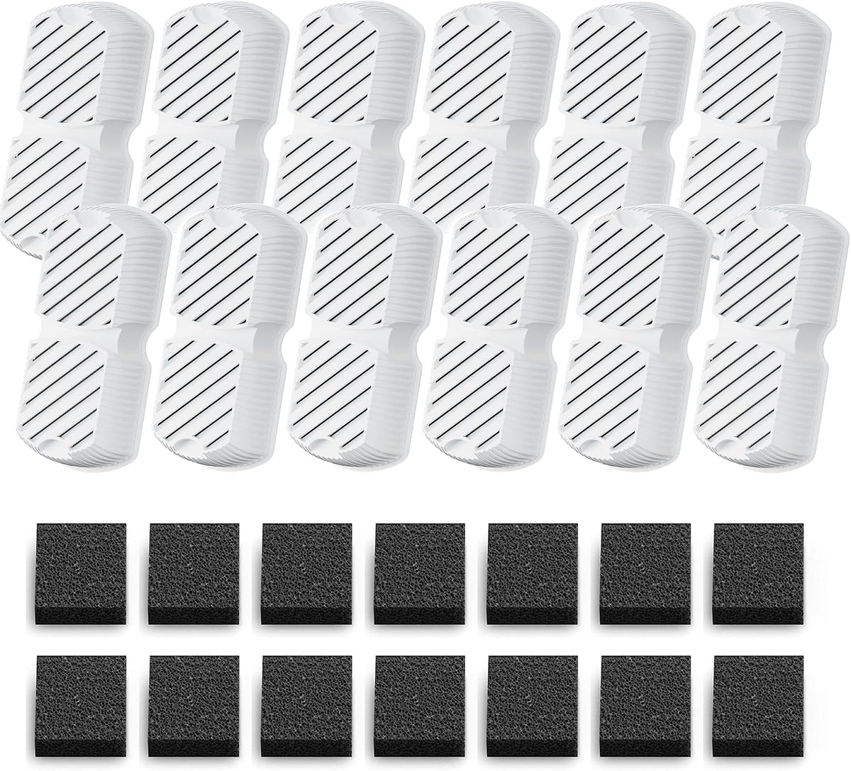 GROOKPET Reemplazo del filtro de fuente para perros: 24 filtros de fuente de agua para mascotas, juego de 6 meses de filtro de repuesto para fuentes de agua para perros GROOKPET para perros grandes