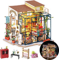 Rolife Kit de Casa en Miniatura DIY Tienda de Flores, Kit de Casa Pequeña para Adultos para Construir, Kit de Fabricación de Mini Casa con Muebles, Decoraciones de Halloween/Navidad/Regalos para