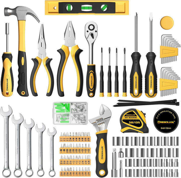CRESOLVIA Kit de herramientas de 209 piezas para el hogar, juego de...