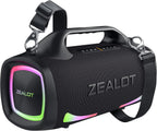 ZEALOT - Altavoz Bluetooth, altavoces de sonido de pico de 150 W inalámbricos, doble emparejamiento, XBass, 24000 mAh, ecualizador, carga rápida, altavoz portátil impermeable para exteriores, para