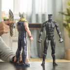 Avengers Marvel Titan Hero Series Blast Gear Deluxe Figura de acción de Pantera Negra