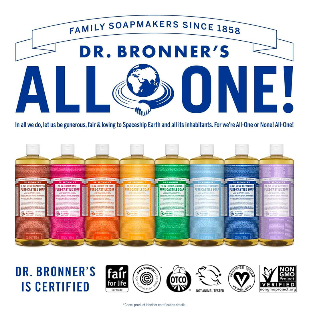 Dr. Bronner Jabón líquido de aceite de almendra