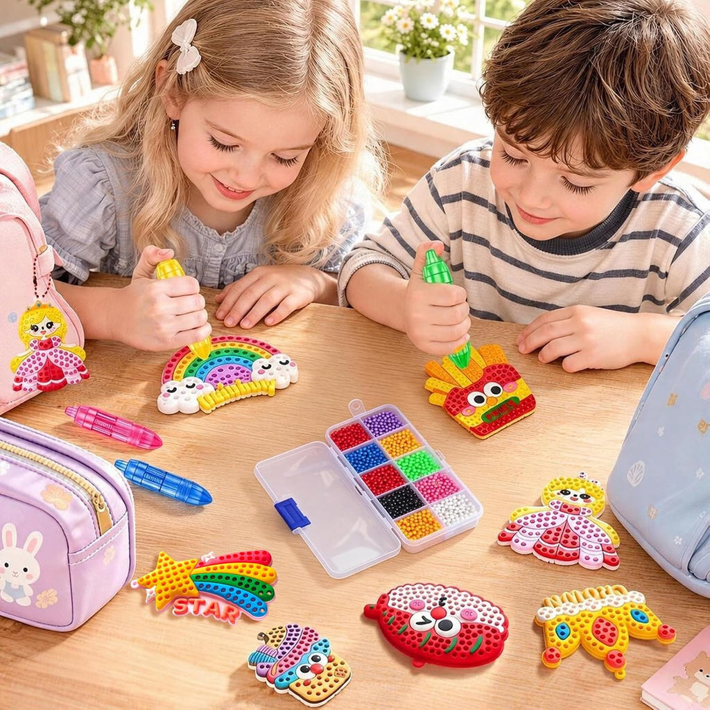 EQXQCCB Arte de cuentas para niños, 20 piezas de manualidades de pintura de