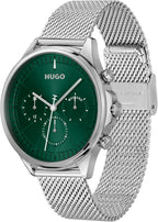 HUGO #Smash Multi Watch para hombre, caja de acero inoxidable, movimiento multifunción, diseño elegante y divertido, precisión de cuarzo, uso diario atrevido, regalo para él