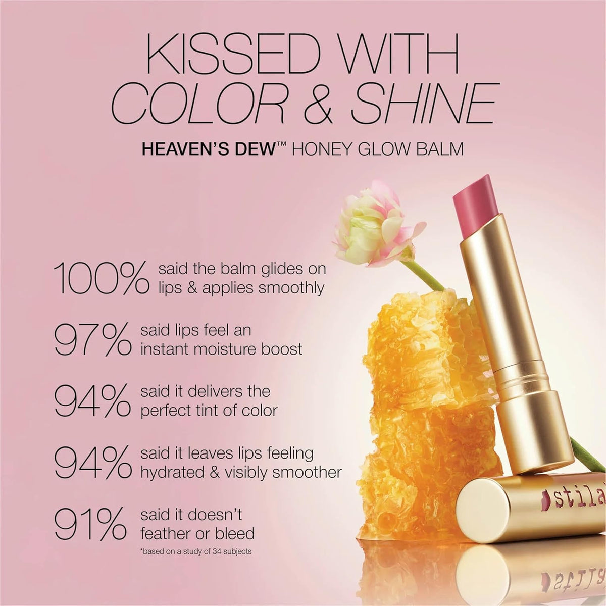 Stila Heaven's Dew Honey Glow Balm, Pretty Peachy