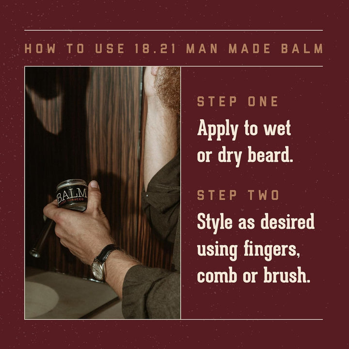 18.21 Bálsamo para barba artificial para hombres, vainilla especiad...