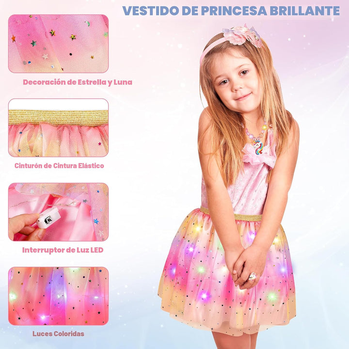 LJZJ Princess Dress Up Toys &amp; Jewelry Boutique, Girls Role Play...