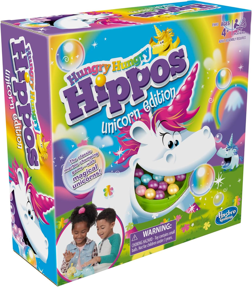 Hasbro Gaming Hungry Hipopos Unicorn Edition Juego de mesa (exclusivo de Amazon)