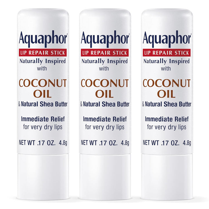 Aquaphor Barra de reparación de labios de inspiración natural con a...