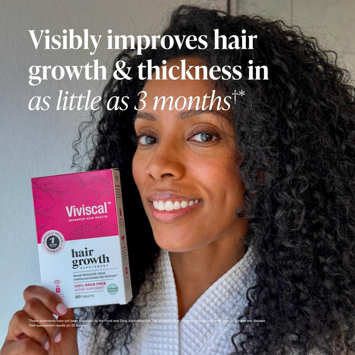 Viviscal - Suplementos para el crecimiento del cabello para mujer p...