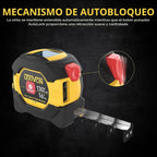 LEXIVON Cinta métrica láser digital 2 en 1 | Medidor de distancia láser de 40 m con pantalla LCD retroiluminada con cinta métrica AutoLock de 16 pies/5 m | Ft/pulgada/fracciones/M/mm (LX-201)