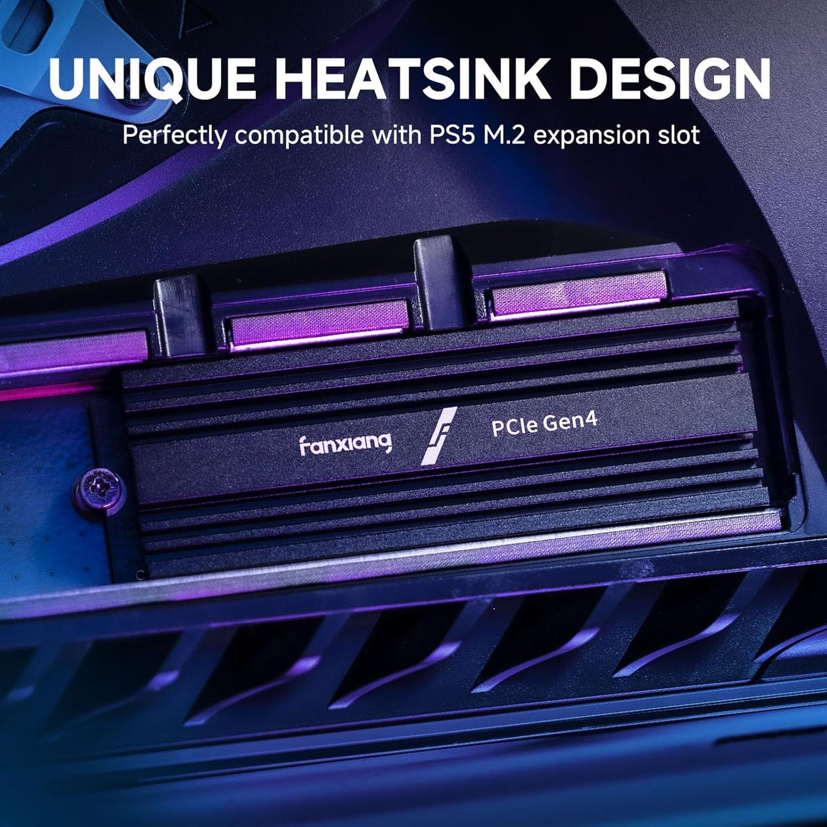 fanxiang 4TB NVMe SSD interno para juegos para PS5 con disipador de...