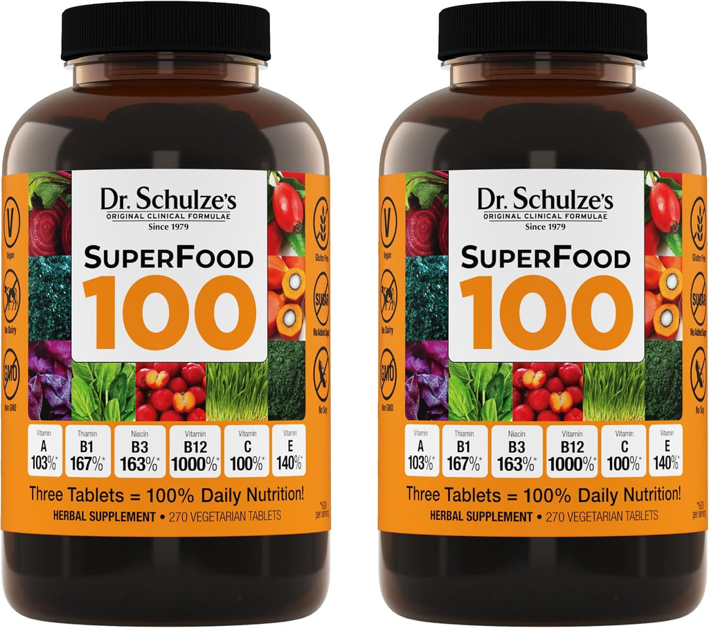Dr. Schulze's SuperFood 100 - Suplemento de superalimento diari...