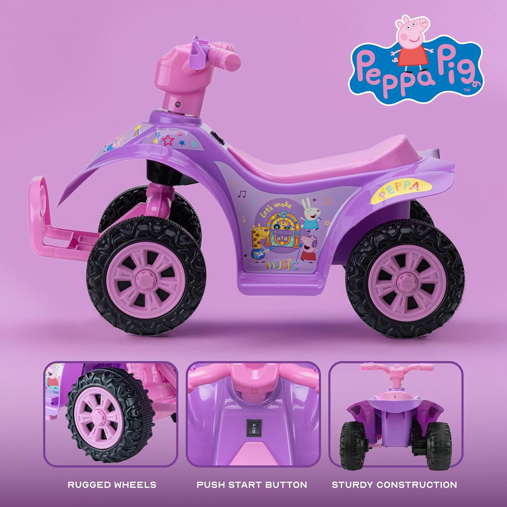 Peppa Pig - ATV de 6 V para niños con batería recargable