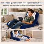 Almohada de cuerpo de pingüino para niños - Almohada de felpa larga en forma de U de 47" para niños, para dormir, leer, comodidad para TDAH y necesidades especiales, ansiedad, funda lavable