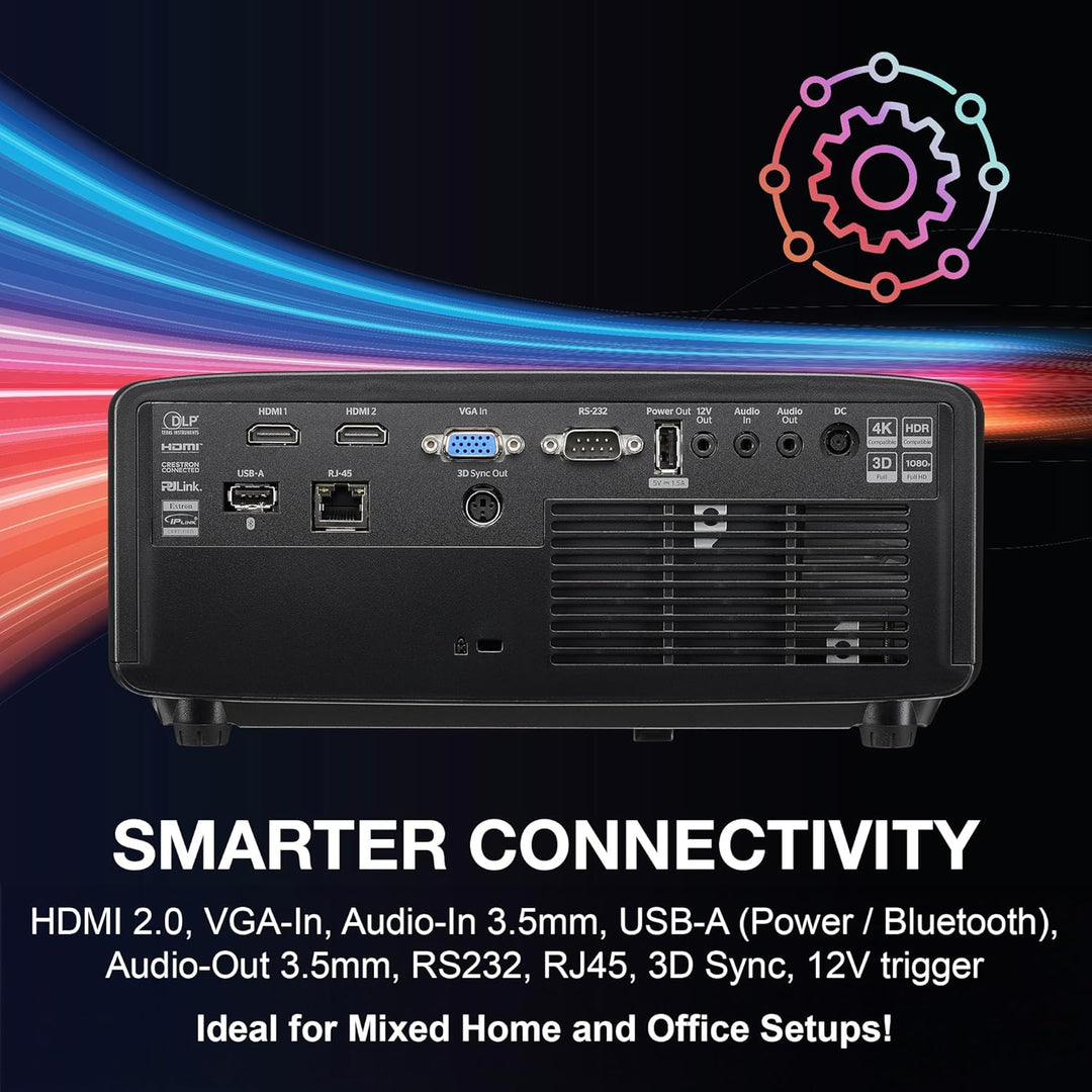 Optoma HZ41 4600-Lumen Full HD Laser DLP Home Theatre y Gaming Proy...