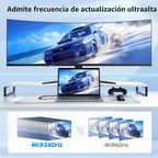 Cable Matters Adaptador unidireccional USB-C a HDMI 2.1 de 48Gbps para