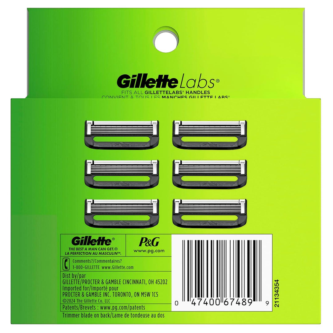 Recargas de cuchillas de afeitar GilletteLabs, 6 unidades