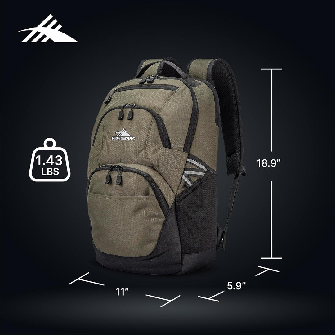 High Sierra Mochila Swoop Sg unisex, Oliva, Tamaño único