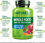 NATURELO Multivitamínico de Alimentos Integrales para Hombres de 50+ - con Vitaminas, 240 unidades