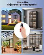 Cerradura de puerta de vidrio inteligente, cerradura de puerta de vidrio biométrica con huella dactilar 4 en 1, LG2315, 2024, sin taladro, sin llave, cerraduras de puerta mejoradas, ideal para oficina, hogar, hotel, apartamento