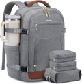 LOVEVOOK Mochila de viaje para mujer y hombre, gris-marrón , Mochil...