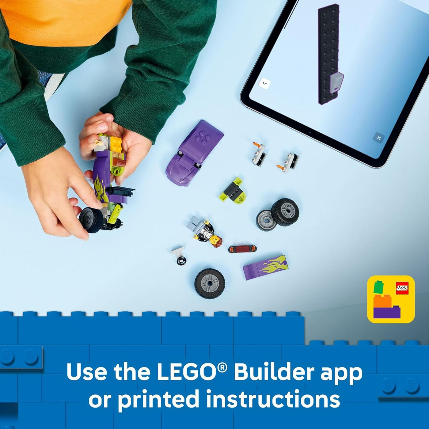 LEGO City Hot Rod Race Car Building Toy para niños juego