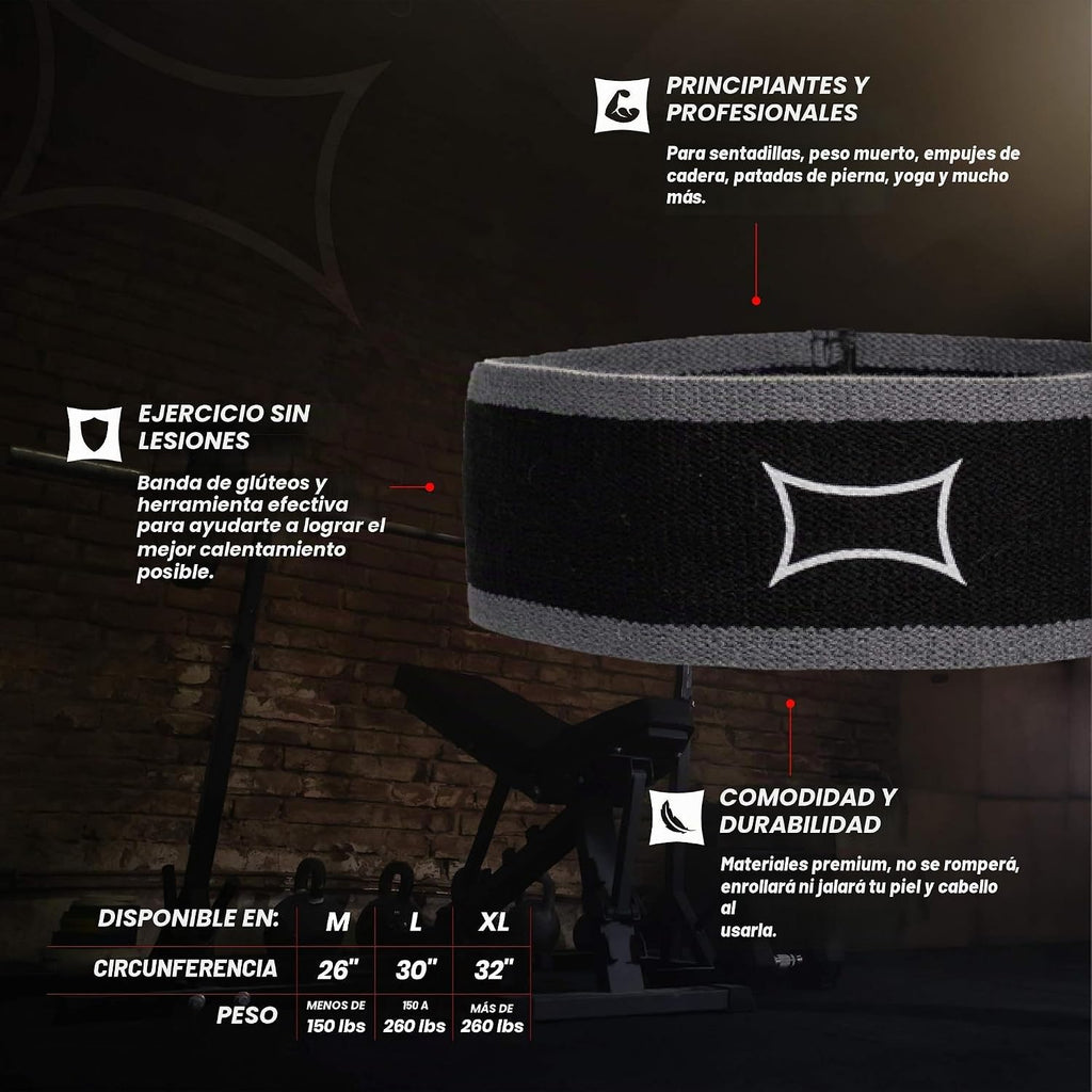 Bandas de resistencia Mark Bell Sling Shot Hip Circle para hacer ejercicio (Nivel 2)