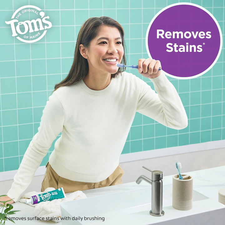 Tom's of Maine Whole Care Pasta de dientes natural con flúor, m...