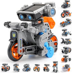 Kit de construcción de robot solar, regalo STEM para niños de 8 a 13 años, juguete educativo de construcción de ciencia 15 en 1, juego robótico solar o alimentado por batería para cumpleaños de niños con 212 piezas