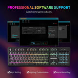 Newmen GM104 Combo de teclado y mouse para juegos con cable, teclad...