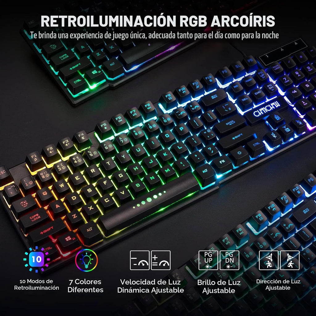 Gaming teclado y Mouse 104 Keys para Mac PC PS5 PS4 Xbox One Gamers